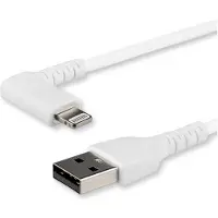StarTech.com Angled Lightning To Usb Cable 1m Blanc