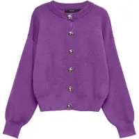 Vero Moda Cardigan 'VMNOELLA' violet foncé