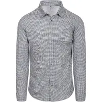 Desoto Chemise Imprimé Cercles et Carrés Verte Bleu Multicoloré Vert taille L