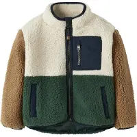 Name It Mini Veste en polaire 'NMMMACEY' beige clair / marron / vert