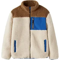 Name it Veste en polaire 'NKMMacey' beige / bleu / marron