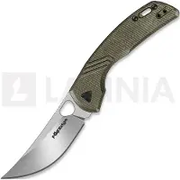 Fox Edge Couteau pliant Persian - Stonewash - Micarta, vert