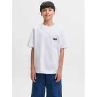 Jack & Jones Kids Junior T-Shirt 'JJECOLTON' noir / blanc