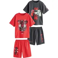 Next Pyjama anthracite / rouge / noir / blanc