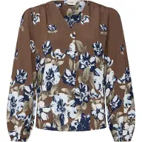 Fransa Chemisier 'FRCARRIE' bleu clair / marron