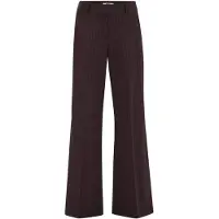 We fashion Pantalon à plis noisette / lie de vin