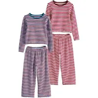 Next Pyjama crème / bleu clair / bordeaux / rouge sang