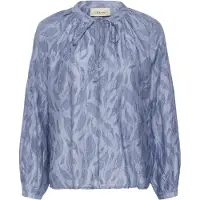 Cream Chemisier bleu nuit / gris