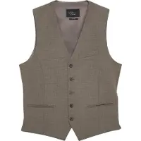 s.Oliver Gilet de costume 'Ultimate' sable / brun foncé