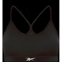 Reebok Soutien-gorge de sport 'KENDAL' brun foncé / blanc