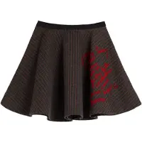 Desigual Jupe rouge / noir chiné