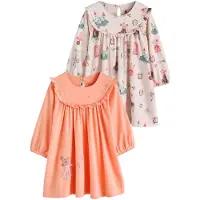 Next Chemise de nuit 'Mouse' beige / orange / rose