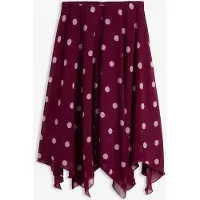 Bonprix Jupe midi asymétrique en mousseline