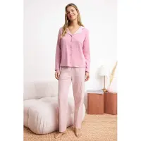 Trendyol Pyjama rose clair / blanc
