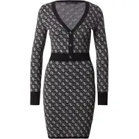 GUESS Robes en maille 'AUBREY' noir / blanc