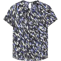 s.Oliver Chemisier beige clair / marine / bleu roi / noir
