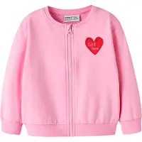 Name it Veste de survêtement 'NMFLAUFEY' rose / rouge / rouge sang