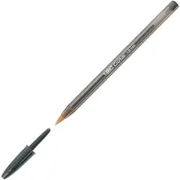 BIC Stylo à bille Cristal Large, couleur du trait : noir (50x)