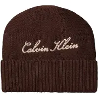 Calvin Klein Bonnet écru / chocolat