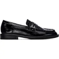 Xti pour femme. 14607901-NEGRO Mocassins 146079 noir (36), 1 à 3 cm, Aucun, Casuel, Classique, Vernis