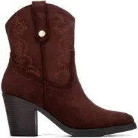 Xti pour femme. 14610503-MARRON Bottines 146105 marron (36), 5 à 8 cm, Fermeture éclair, Casuel