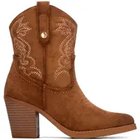 Xti pour femme. 14610501-CAMEL Bottines 146105 marron clair (39), Beige, 5 à 8 cm, Fermeture éclair, Casuel