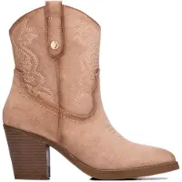 Xti pour femme. 14610502-BEIGE Bottines 146105 beige (40), 5 à 8 cm, Fermeture éclair, Casuel