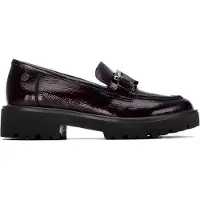 Xti pour femme. 14625803-BURDEOS Mocassins 146258 bordeaux (37), 3 à 5 cm, Aucun, Casuel, Grenat, Classique, Vernis