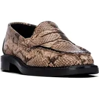 Xti pour femme. 14602102-SERPIENTE Mocassins 146021 taupe (39), 1 à 3 cm, Aucun, Casuel, Imprimé animal, Classique