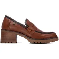 Xti pour femme. 14608403-CAMEL Mocassins 146084 marron clair (39), 5 à 8 cm, Aucun, Casuel, Classique