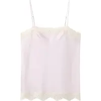 Mango Haut 'DELICAT' crème / violet pastel