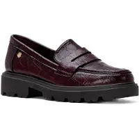 Carmela pour femme. 16427003-BURDEOS Mocassins 164270 grenat (37), 3 à 5 cm, Aucun, Casuel