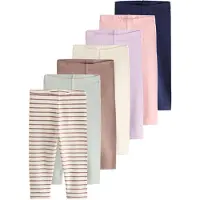 Next Leggings crème / bleu marine / brocart / menthe / lilas / rose