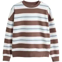 Next Sweat-shirt bleu pastel / marron / rose pastel / blanc