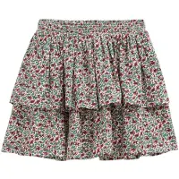 We fashion Jupe vert / rouge / rouge foncé / blanc