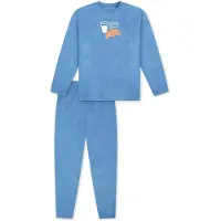 Schiesser Pyjama ' Nightwear ' bleu clair