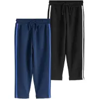 Next Pantalon bleu foncé / noir