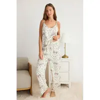 Trendyol Pyjama chamois / marine / bleu clair / rose ancienne