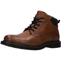 Bugatti Bottines à lacets cognac / gris foncé / noir