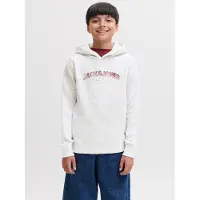 Jack & Jones Junior Sweat 'JJAVERY' rouge foncé / blanc chiné