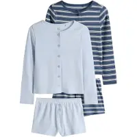 The Set Pyjama bleu marine / bleu ciel
