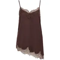 We fashion Haut brun foncé
