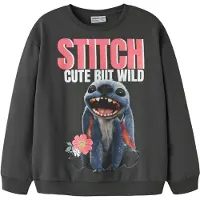 Name it Sweat-shirt 'NKFJYNI STITCH' bleu foncé / framboise / noir / blanc cassé