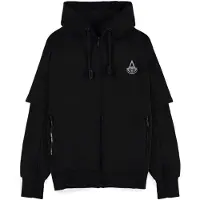 Assassin's creed Sweat-shirt zippé à capuche Gaming de - Black Flag Resynced - S - XXL - pour Homme - noir - Taille L