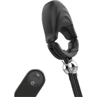 Sex HD - anneau pénien vibrant réglable avec télécommande (noir)