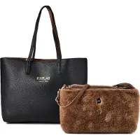 Replay Cabas 'PLAIN SYNTHETIC + VELVETY SYNTHETIC + CU FW01CA.000.A7243Y' noir