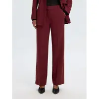 Selected Pantalon à plis 'SLFRita' bordeaux