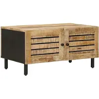 vidaXL Table basse nature 80 x 50 x 40 cm bois massif mangue