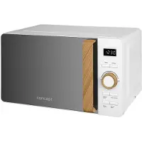 Concept MT4420WH, Plan de travail, Micro-ondes solo, 20 l, 800 W, Écran intégré, Boutons,rotative