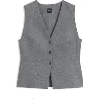 BOSS Gilet Slim en flanelle chinée